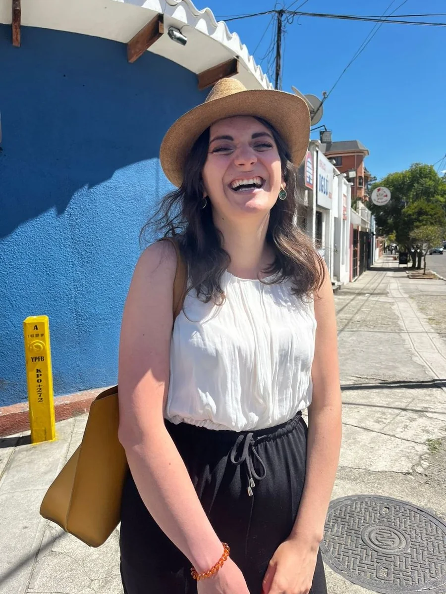 Marystela laughing